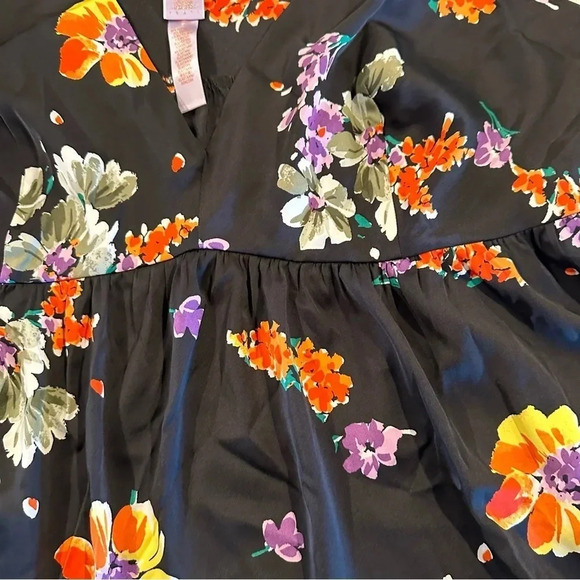 Savage X Fenty Night Blooms Satin Sleep Cami Floral Empire Waist Tank Size 3X - Picture 6 of 11